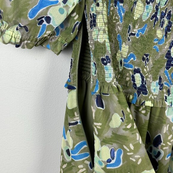 Aritzia Wilfred Laken Short Sleeve Floral Dress - Picture 10 of 13